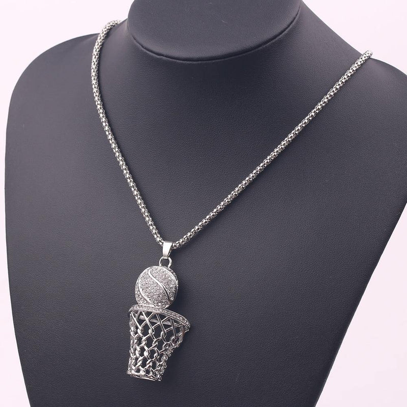 Men's Street Basketball Pendant Necklace - AM APPAREL