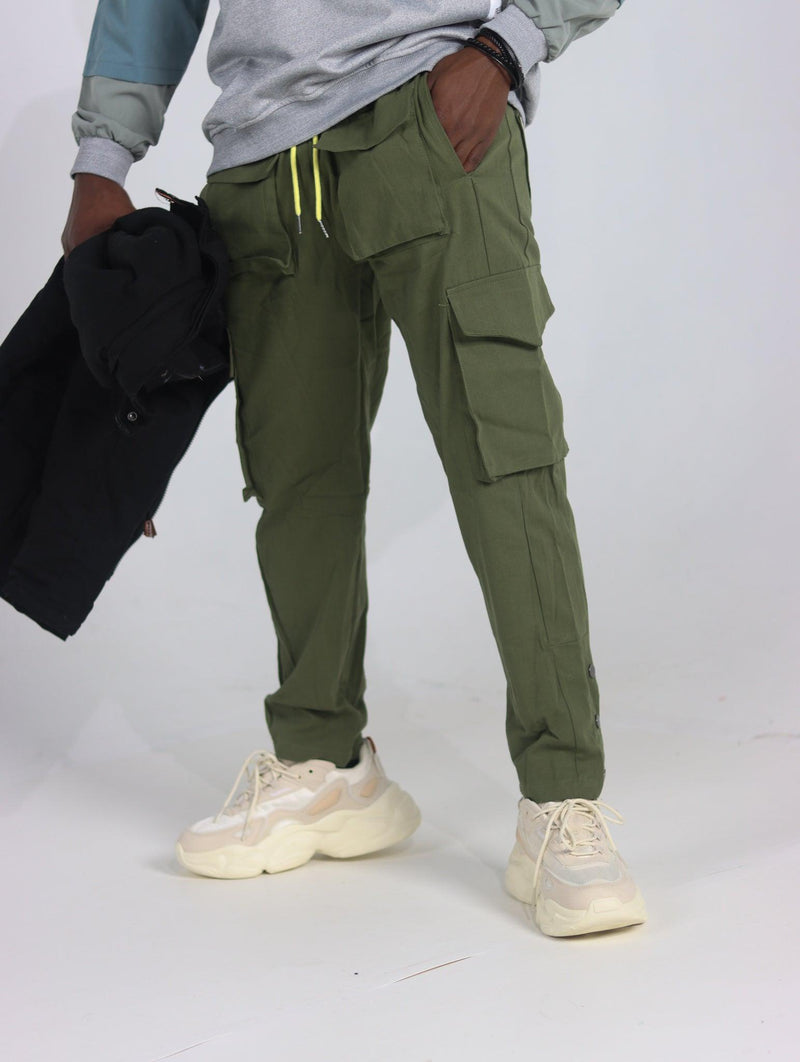 Men's Streetwear Cargo Joggers - AM APPAREL