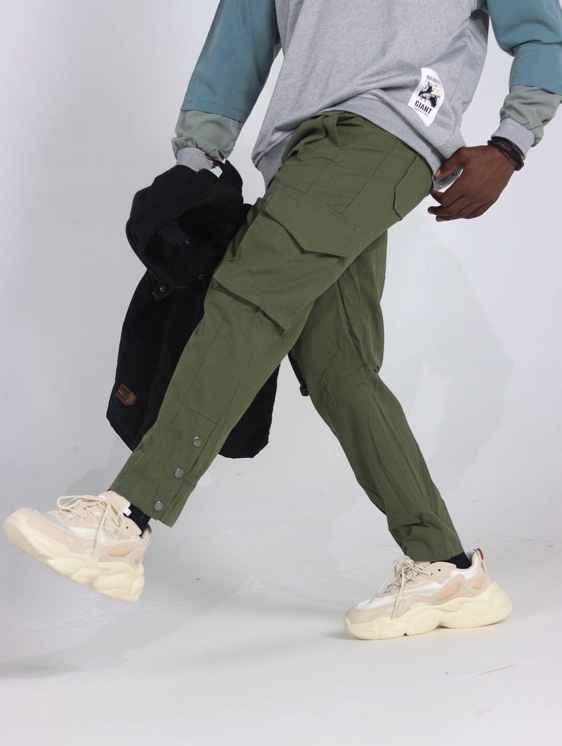 Men's Streetwear Cargo Joggers - AM APPAREL