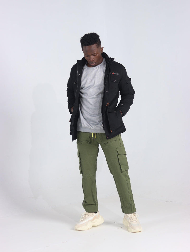 Men's Streetwear Cargo Joggers - AM APPAREL