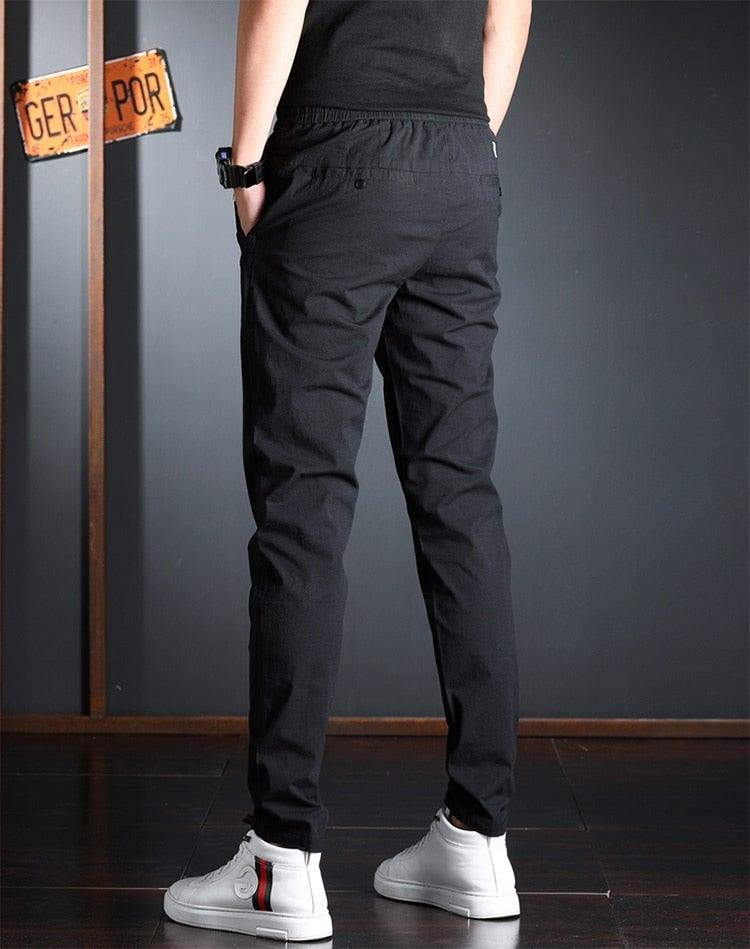 Men's Summer Elastic Waist Casual Pants - AM APPAREL