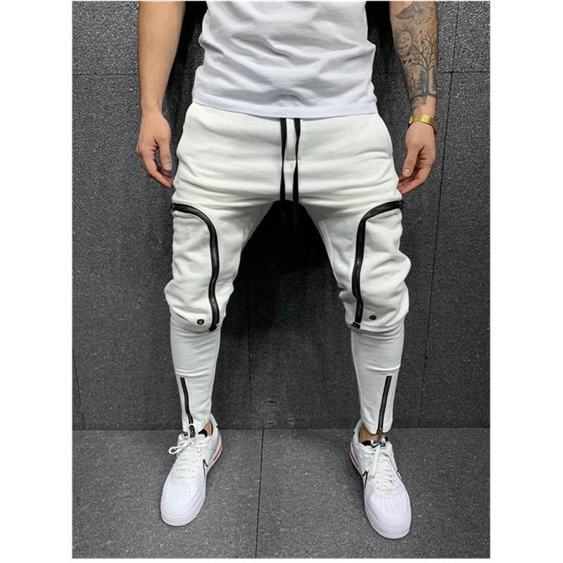 Mens Zipper Pockects Casual Pants - AM APPAREL