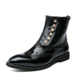 MISALWA Men's Italian Designer PU Leather Boots - AM APPAREL