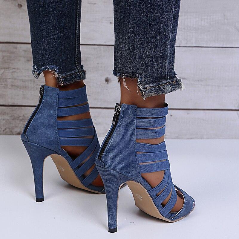 Own The Party Women's Strappy High Heels - AM APPAREL