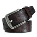 Pin Buckle Genuine Leather Cowhide Men's Belt - AM APPAREL