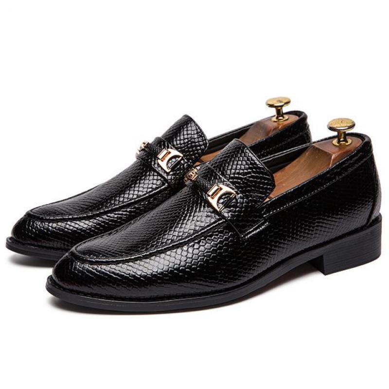 ROGUE Men's PU Leather Formal Loafers - AM APPAREL