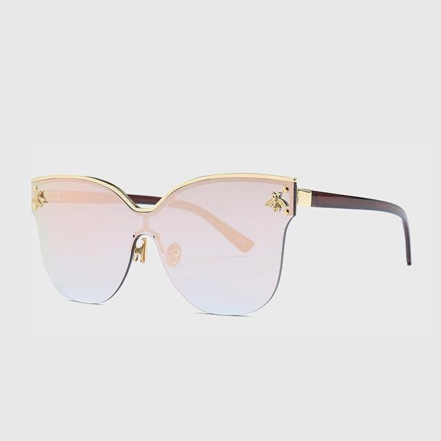 ROYAL GIRL Oversize Rimless Women's Sunglasses - AM APPAREL