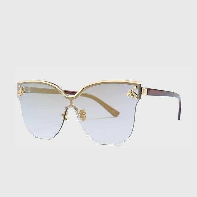 ROYAL GIRL Oversize Rimless Women's Sunglasses - AM APPAREL