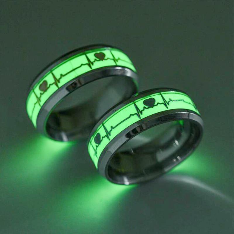 Unisex Heartbeat Luminous Rings - AM APPAREL