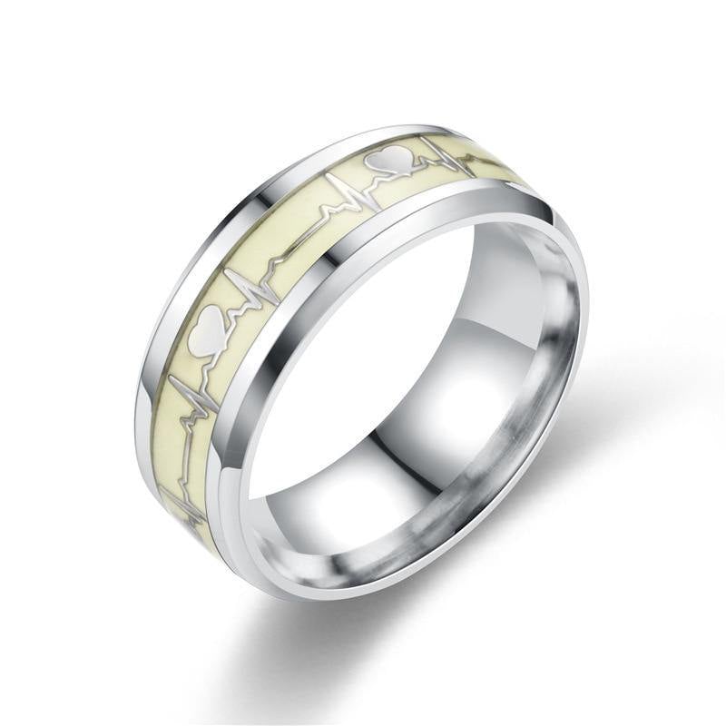 Unisex Heartbeat Luminous Rings - AM APPAREL