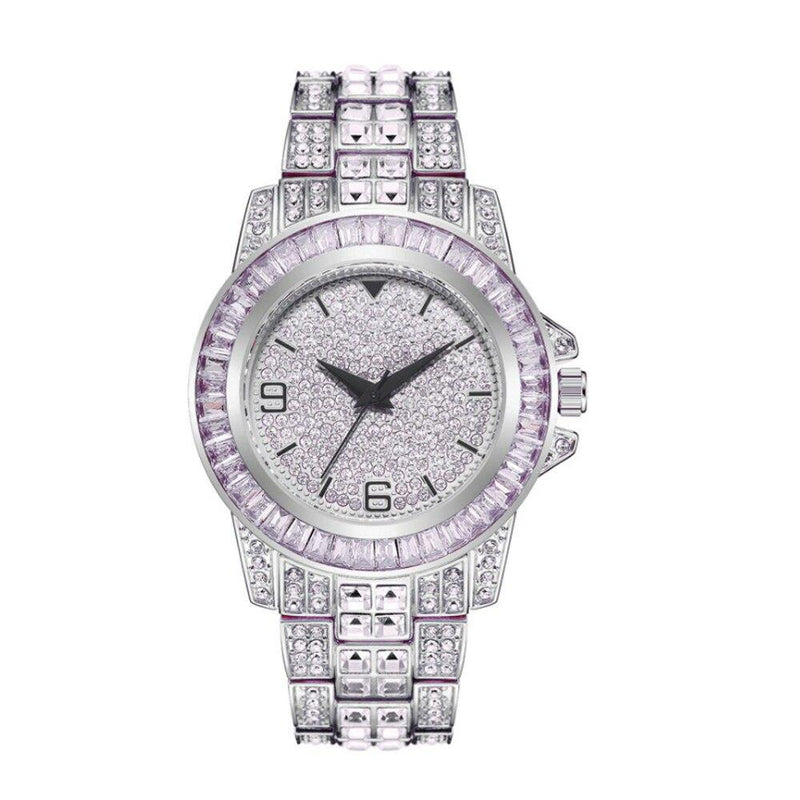 Unisex Iced Out Rhinestone Watch - AM APPAREL