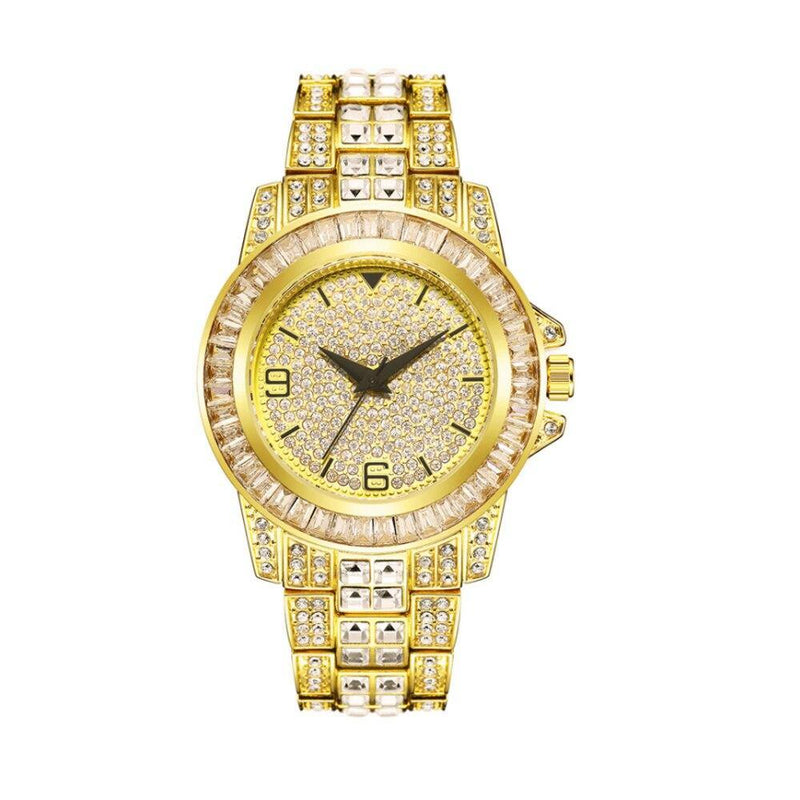 Unisex Iced Out Rhinestone Watch - AM APPAREL