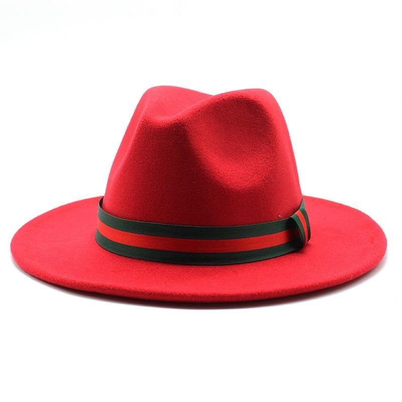 Unisex Wool Wide Brim Fedora Hats - AM APPAREL