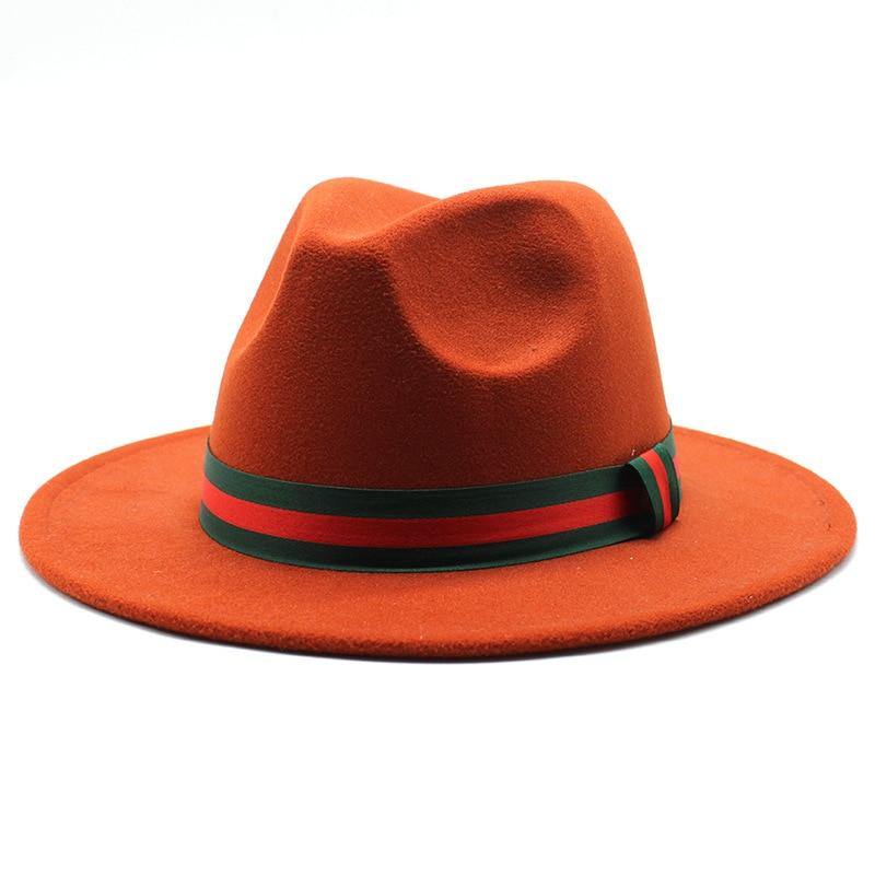 Unisex Wool Wide Brim Fedora Hats - AM APPAREL