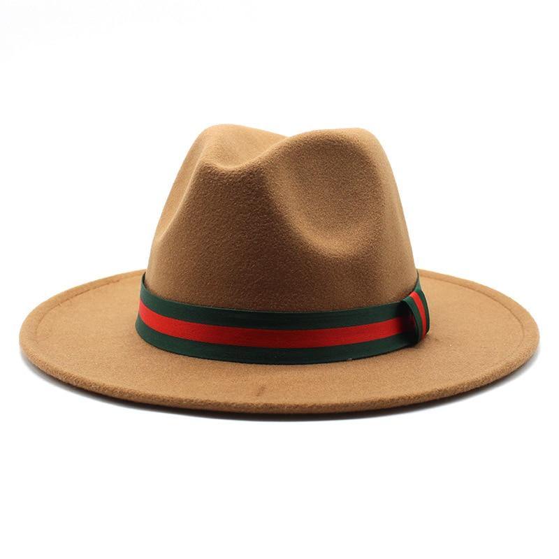 Unisex Wool Wide Brim Fedora Hats - AM APPAREL