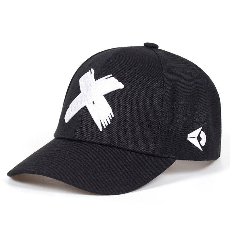 Unisex X Embroidery Baseball Hat - AM APPAREL