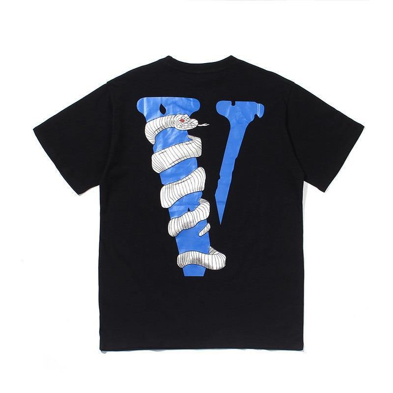 Vlone Tide Summer Men's Python Print T-shirt - AM APPAREL