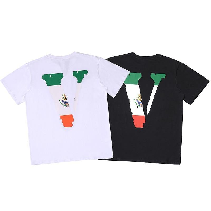 Vlone Unisex Streetwear Cotton Summer T-shirt - AM APPAREL