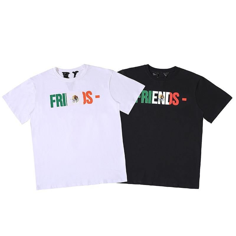 Vlone Unisex Streetwear Cotton Summer T-shirt - AM APPAREL