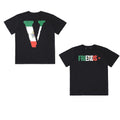 Vlone Unisex Streetwear Cotton Summer T-shirt - AM APPAREL