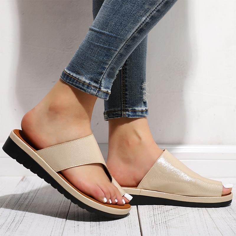 Women's Comfy Flat Platform Sandals - AM APPAREL