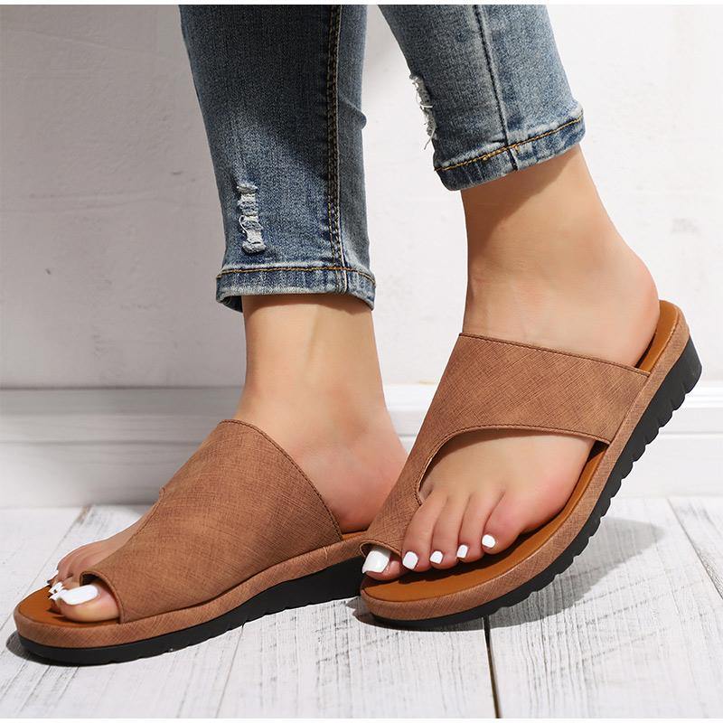 Women's Comfy Flat Platform Sandals - AM APPAREL