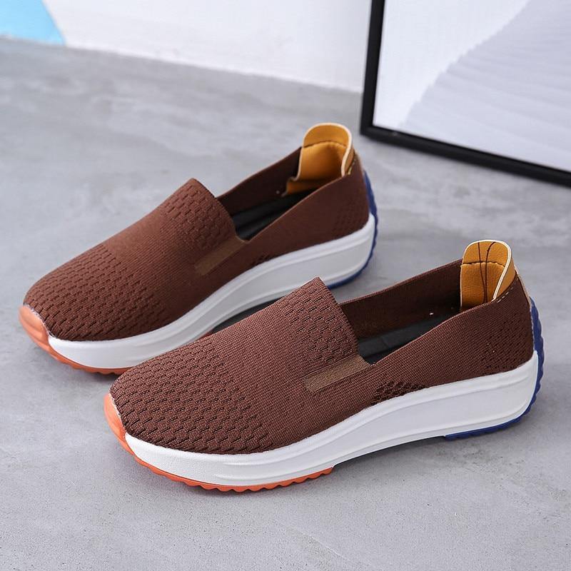 Women's Fashion Mesh Slip On Loafer - AM APPAREL