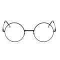 Women's Round Metal Frame Glasses With Clear Lens - AM APPAREL