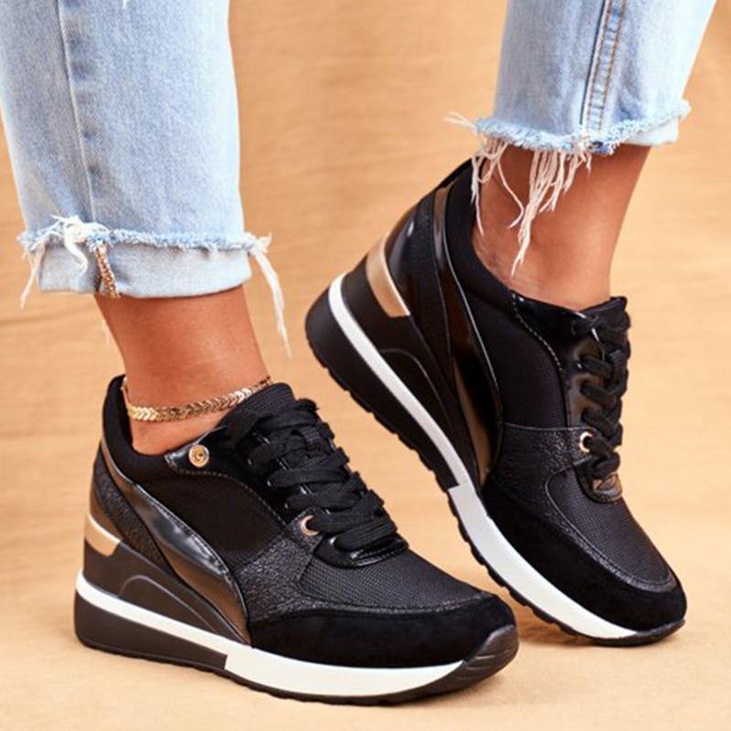 Women's Sport Wedge Sneakers - AM APPAREL