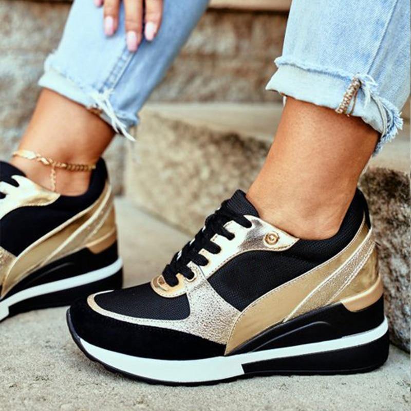 Women's Sport Wedge Sneakers - AM APPAREL