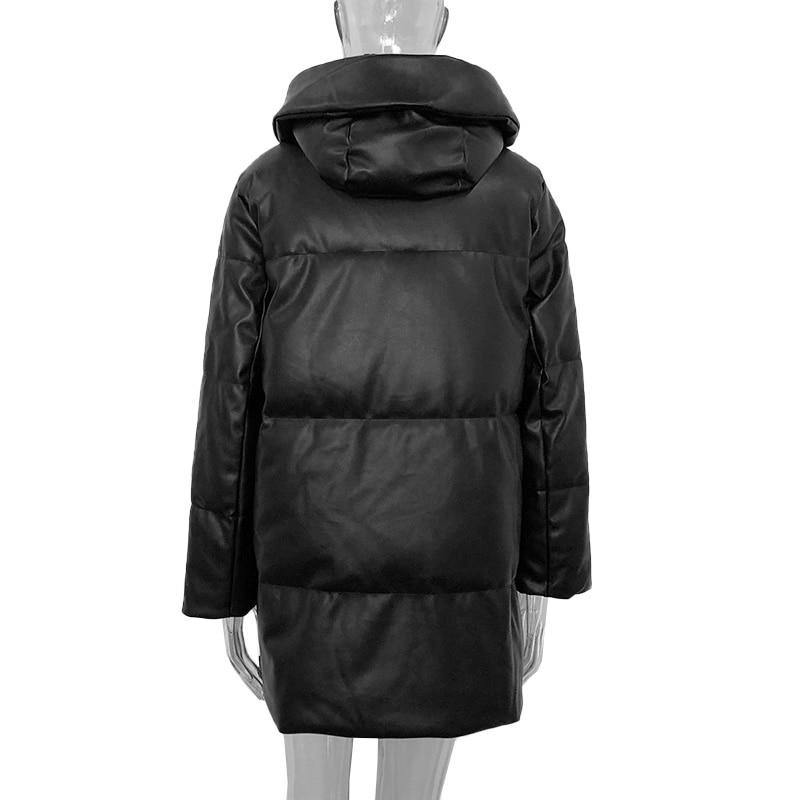 Women's Winter Zipper Parkas Long Coats - AM APPAREL