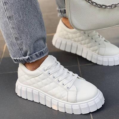 Women Sport Designer Lace-Up Sneakers - AM APPAREL